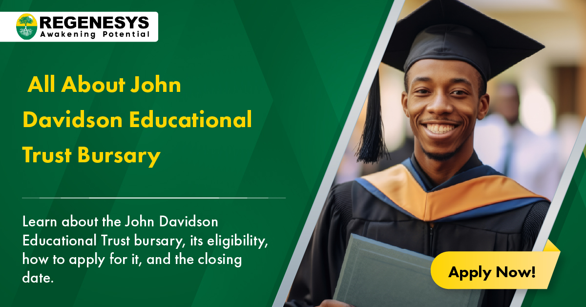 John Davidson Educational Trust Bursary